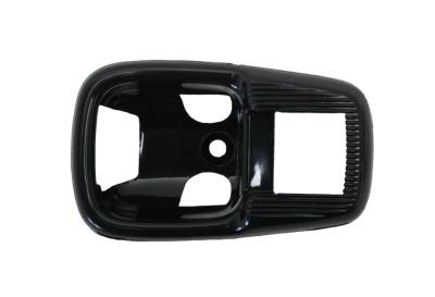 COVER PLATE, INSIDE DOOR HANDLE, BLACK PLASTIC, BUG 67-79, GHIA 64-70, TYPE 3 1961-73, BUS 1968 & 74-79 (Not for cars with door locks above release lever. Finger Plate Part # 311-247-BK)