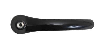 West Coast Metric - DOOR HANDLE, INNER BLACK WITH SCREW HOLE, BUS 1964-67 (1964 Bus starting at chassis # 1222026)