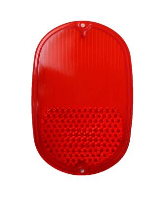 LENS, TAIL LIGHT, ALL RED, BUS 1962-71