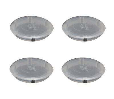 PLUGS, DOOR SCREW HOLES BUS 1963-67 OR BEHIND LICENSE LIGHT HOUSING BUG 1964-73 (CLEAR SET OF 4) *MADE BY WCM*