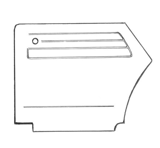 West Coast Metric - QUARTER PANELS, BRIGHT WHITE, BUG CONV. 56-64 (Call or Email to Order)