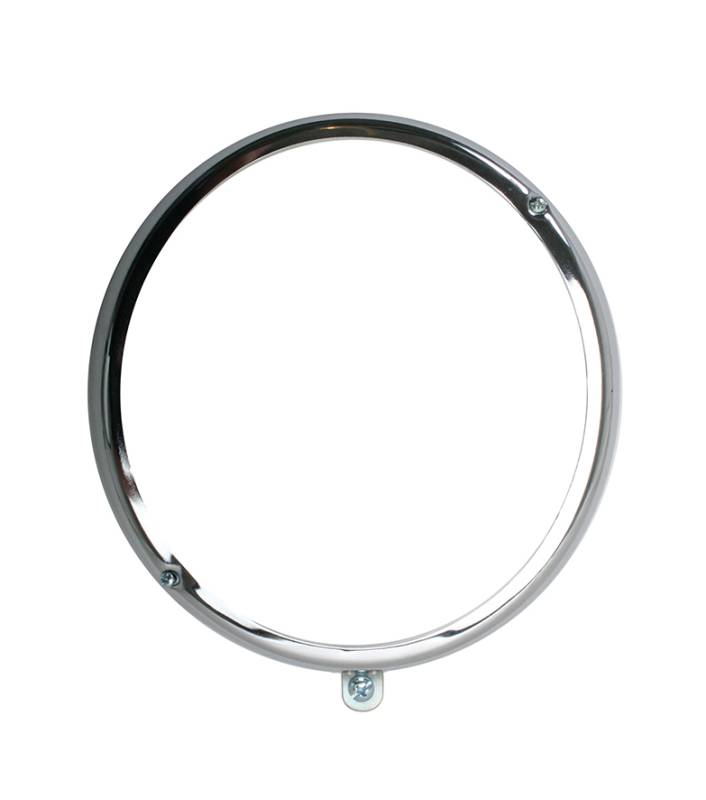 thumbnail image 2 of VW Beetle & Bus Headlight Rings 1955-1967 - Chrome, Diagonal Screws - Pair 2 of 5