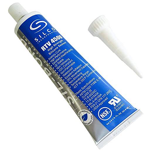 1703 SILICONE ADHESIVE SEALANT, CLEAR, 2.8 OZ. TUBE (Industrial sealing,  Glass, Clean metal, Painted and plastic surfaces)