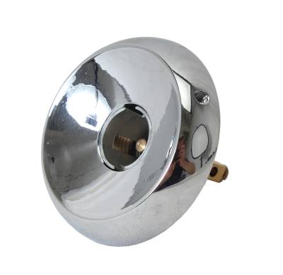 BULB HOLDER, FRONT TURN INDICATOR CHROME LEFT OR RIGHT, BUG 1955-57, BUS 1955-61