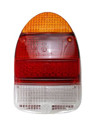 West Coast Metric - LENS, TAIL LIGHT, WHITE / RED / AMBER, HELLA *GERMAN* BUG 1968-70