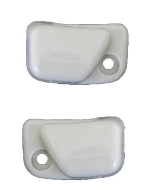 MOUNT, SUNVISOR CLIPS, WHITE, BUG 1968-79, GHIA 1968-74, TYPE 3 1968-73 *MADE IN USA BY WCM*