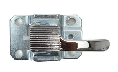 LEVER, LEFT INSIDE DOOR RELEASE, CHROME, BUG & GHIA 1967-75, TYPE 3 1967-71