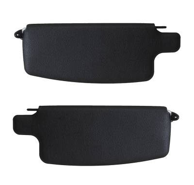 SUNVISORS, BLACK, LEFT & RIGHT, BUG SEDAN 1968-77