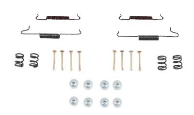 REAR BRAKE INSTALLATION KIT, SPRINGS, PINS, CLIPS - STD BUG 58-77, GHIA 59-74, THING 73-74