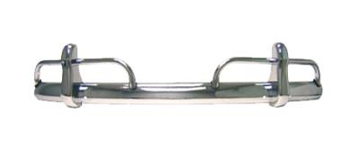 REAR BUMPER, TRIPLE CHROME COMPLETE WITH OVERRIDER, BUG 1954-67