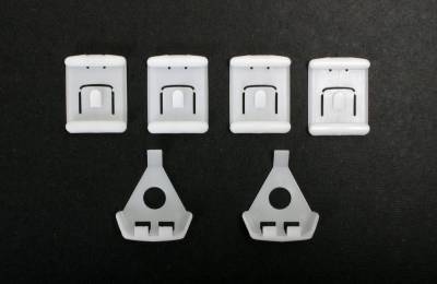 SEAT RAIL BUSHING SET, FRONT SEATS LEFT & RIGHT, 6 PIECES, BUG 1973-79, TYPE 3 1972-73 *MADE BY WCM*