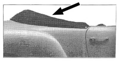 West Coast Metric - BOOT, CONVERTIBLE TOP, BLACK VINYL *MADE IN USA* GHIA 1958-69 1/2 (1969 up to VIN 149431007)