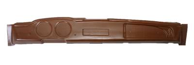 DASH, PLASTIC WOOD GRAIN FACE WITH GLOVEBOX, GHIA 1972-74 (To Install Use Silicone Part # 1703)