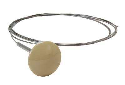 CABLE, IVORY KNOB, BUG HOOD 1958-67, GHIA HOOD 56-67, GHIA DECKLID 1956-74 *MADE BY WCM*