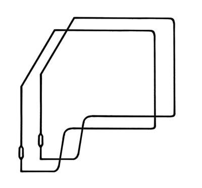 West Coast Metric - DOOR SEAL SET, FRONT DOORS, LEFT & RIGHT *GERMAN* BUS 1968-79
