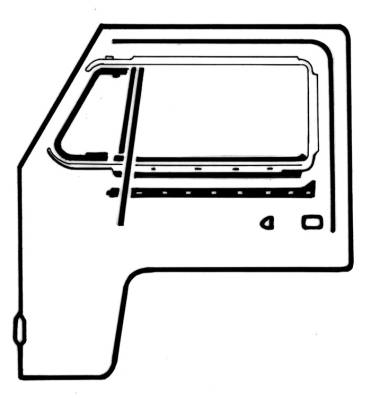 DOOR SEAL DELUXE KIT, FRONT LEFT & RIGHT, BUS 1968-79