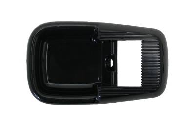 COVER PLATES, DOOR HANDLE BLACK PLASTIC, BUG CONV. 1971, BUS 69-73, GHIA 71-74 (Plastic Insert Not Needed)