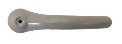 DOOR HANDLE, INNER, SILVER BEIGE (GREY) WITH SCREW HOLE, BUS 1964-65 (1964 Bus starting at VIN # 1222026)