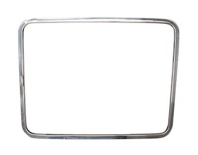 POP-OUT SIDE WINDOW FRAME, CHROME, BUS 1950-67