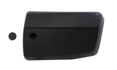 BUMPER END CAP, BLACK PLASTIC *GERMAN* FRONT RIGHT OR REAR LEFT, VANAGON 1980-91 (Hardware Part # 251-192)