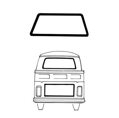 SEAL, REAR WINDOW CAL LOOK, SINGLE OR DOUBLE CAB PICKUP BUS 1968-79 *MADE IN USA BY WCM*