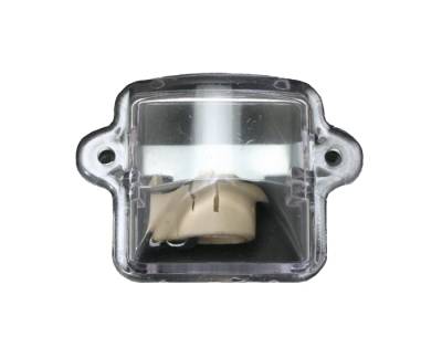 LENS, LICENSE LIGHT COMPLETE WITH BULB SOCKET AND SEAL, BUG 1964-79, TYPE 3 FASTBACK / NOTCH 69-73 (BULB SEPARATE # N-177-192)