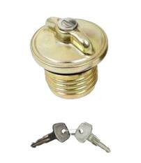 GAS CAP, LOCKING W/KEYS, STD. BUG 72-79, SPR. BEETLE 71-79, TYPE 3 72-73, GHIA 72-74