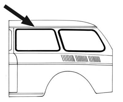 SEALS, FRONT QUARTER WINDOWS NON POP OUT, AMERICAN, TYPE 3 SQUAREBACK 1961-73 *MADE IN USA BY WCM*