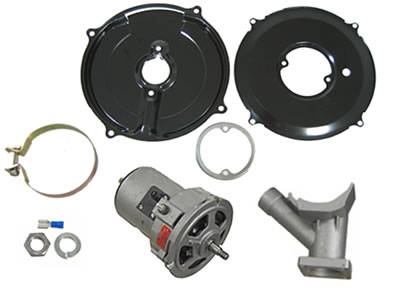 ALTERNATOR KIT, INCLUDES 60 AMP ALTERNATOR, STAND, CLAMP, AND 3 PC. ENGINE FAN TIN, BUG 1946-79, BUS 1950-79, GHIA 1956-74