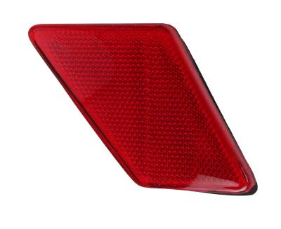 LENS, LEFT SIDE REFLECTOR ON TAIL LIGHT HOUSING WITH SEAL, BUG 1971-72
