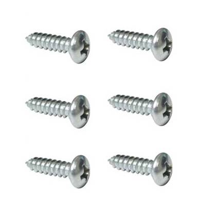 SCREW, SUNVISORS AND CLIPS, SET OF 6 OVAL HEAD HEX SCREWS 3.9mm