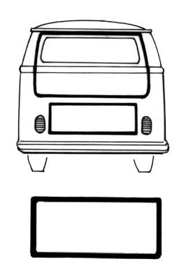 ENGINE DOOR SEAL, 1 PIECE *GERMAN* BUS 1968-71