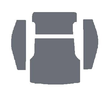 West Coast Metric - CARPET, REAR CARGO AREA, CHARCOAL, TYPE 3 SQUAREBACK 1961-73