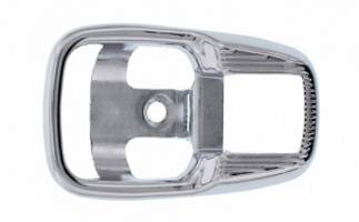 COVER PLATES, DOOR HANDLE, CHROME METAL, BUG 67-79, GHIA 64-70, TYPE 3 1961-73, BUS 1968 & 74-79 (Not for cars with door locks above release lever)