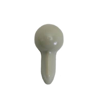 LOCK KNOB, INSIDE SIDE CARGO DOOR, BEIGE, BUS 1964-67