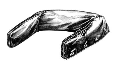 West Coast Metric - BOOT, TAN VINYL FOR CONVERTIBLE TOP WITH CUT OUT FOR ROLL BAR, THING 1973-74 *MADE IN USA* (Call or Email to Order)