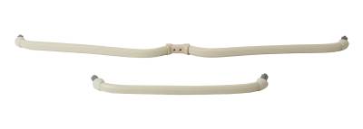 West Coast Metric - GRAB HANDLE, FULL MIDDLE BACK SEAT, IVORY, BUS 1964-67 (1 Short & 1 Long Handle)