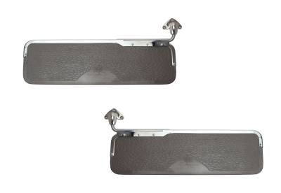 SUNVISORS, GREY PANEL BOARD, LEFT & RIGHT, BUS 1950-67