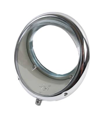 West Coast Metric - HEADLIGHT ASSEMBLY, AMERICAN STYLE (4 & 8 Screw Location) BUG 1946-66, BUS 1950-67 (Bulb Sold Separately)