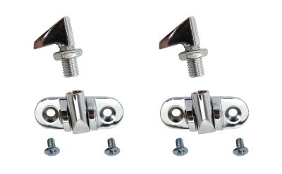 West Coast Metric - SNAP CATCH SET, CONVERTIBLE TOP, LEFT & RIGHT WITH HOOKS & SCREWS, BUG CONV. 1950-60, GHIA CONV. 1958-71 *MADE BY WCM*