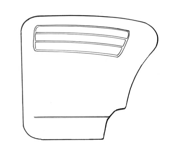 West Coast Metric - QUARTER PANELS, BRIGHT WHITE, BUG 1956-64