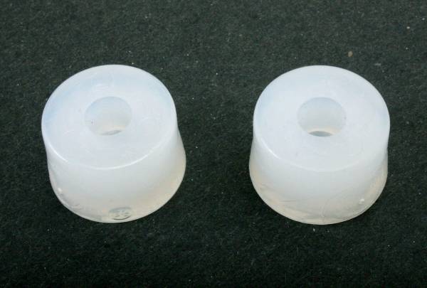 STOPS, REAR SEAT TO BACKREST, CLEAR RUBBER, SET OF 2, BUG 1972-77