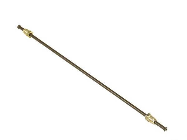 BRAKE LINE, METAL, 390 MM, RIGHT REAR, BUG 1950-68, TYPE 3 1966-68, GHIA 1956-68 or BETWEEN FRONT WHEEL CYLINDERS, BUS 55-70