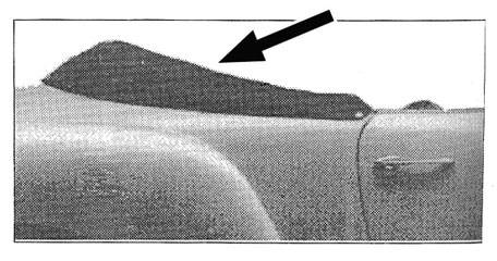 West Coast Metric - BOOT, CONVERTIBLE TOP, WHITE VINYL, GHIA 1969 1/2-74 (1969 from VIN 149431008 - Call or Email to Order)