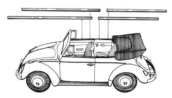 West Coast Metric - MOLDING SET, ON TOP DOORS AND QUARTER WINDOWS, SET OF 8 *GERMAN* BUG CONV. 1953-64