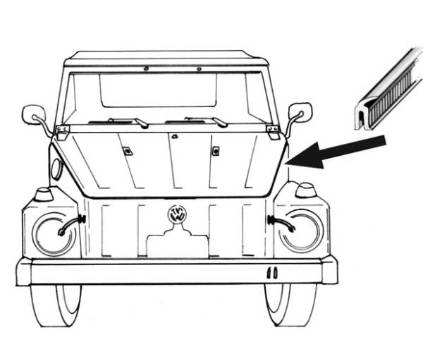 HOOD SEAL, THING 1973-74 *GERMAN*