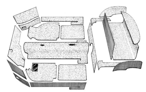West Coast Metric - CARPET KIT, PREMIER, OATMEAL 20 PIECE WITH FOOTREST, GHIA CONV. 1973-74