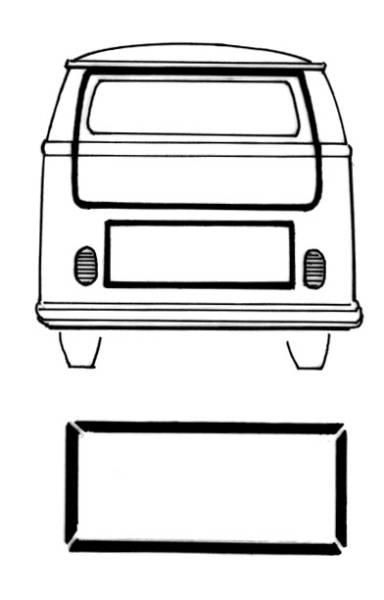 ENGINE DOOR SEAL, BUS 1972-79 *MADE IN USA BY WCM*