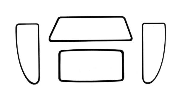 West Coast Metric - WINDOW SEAL KIT, CAL LOOK, TYPE 3 NOTCHBACK 1961-73 *MADE IN USA BY WCM*