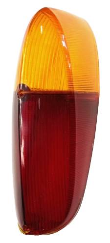 LENS, TAIL LIGHT, RED / AMBER, TYPE 3 1964-69